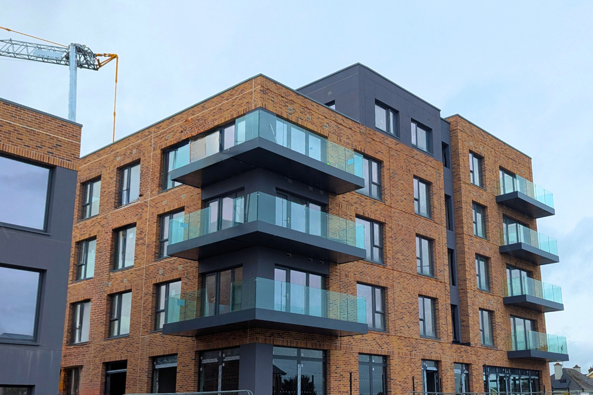 a photo of the modular balconies that were designed, manufactured & installed by mcmenamin engineering