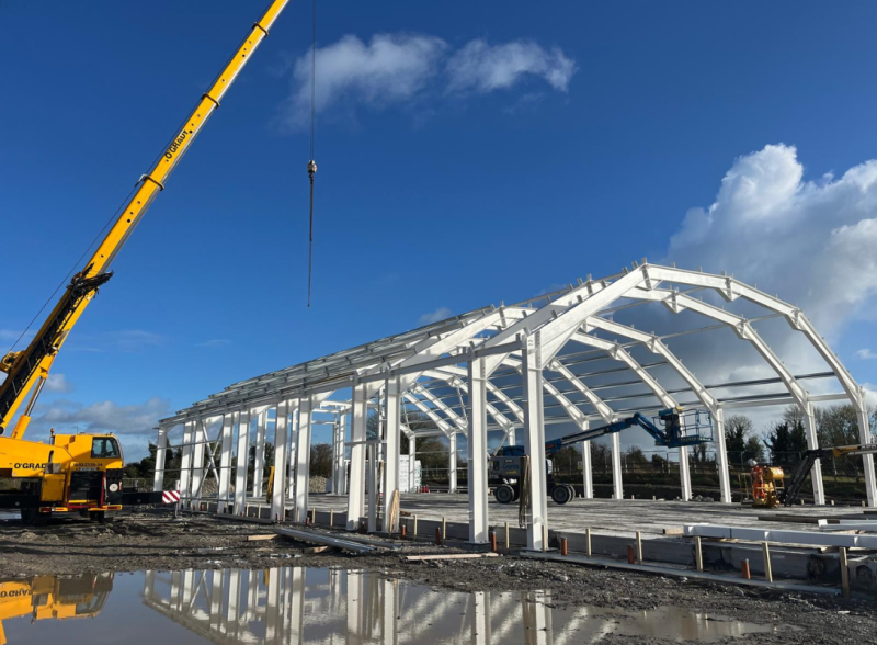 A photo of the structural steel supplied by McMenamin Engineering